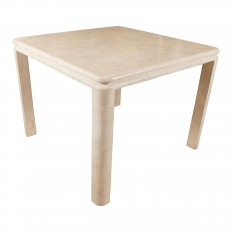 Square tessellated stone card table